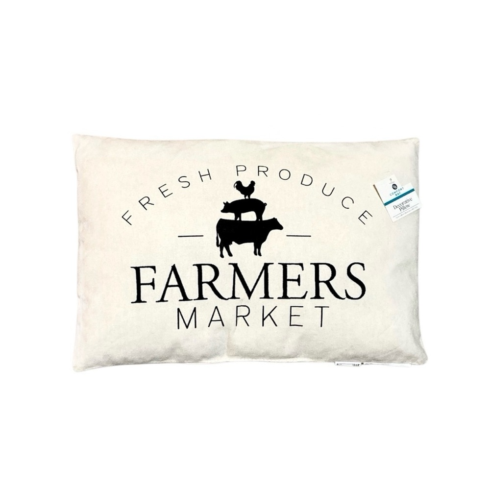 Farmer’s Market Farmhouse Fresh Produce Decor Throw Pillow